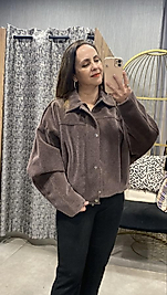 Kahverengi Bomber Ceket Mont