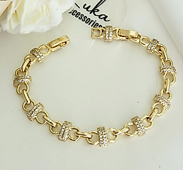 14K Sans Xuping Çelik Bileklik