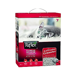 Reflex Topaklanan Aktif Karbonlu Granül İnce Taneli Kedi Kumu (10 L)