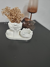 Minimal Yüz Formlu 3'lü Dekoratif Set