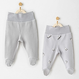 Keep Smiling 2'li Pantolon Grey