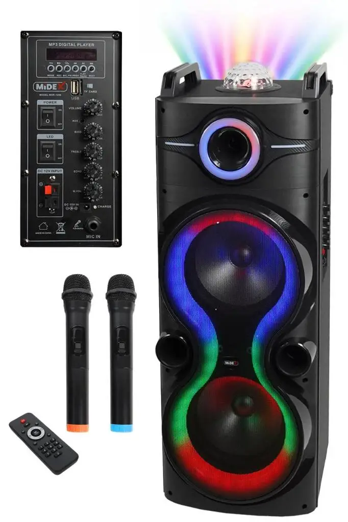 midex 1250 watt mikrofonlu