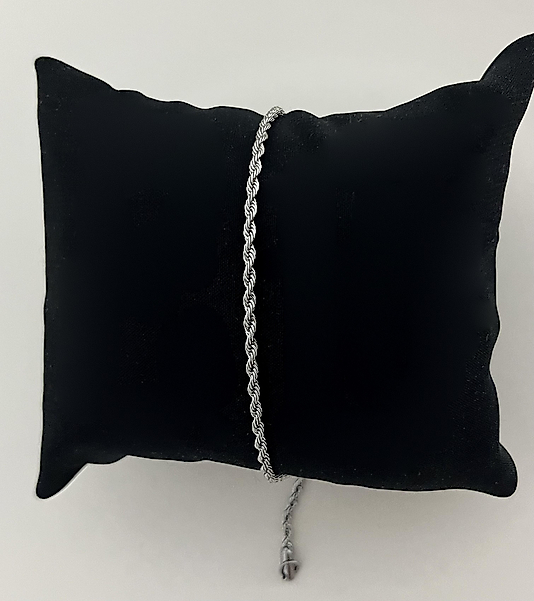 Çelik Silver İnce Burgu Bileklik