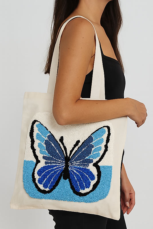 Kelebek  Temalı Tasarım Çanta