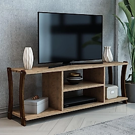 Mila Ahşap Raflı Televizyon Sehpası, Televizyon Ünitesi / Tv Ünitesi, Tv Sehpası / 120x30 cm ( Atlantik Çam )