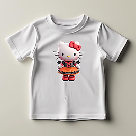 Hello Kitty  Baskılı Normal Kalıp  Çocuk Tişört