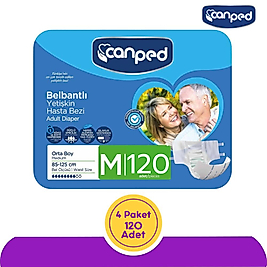 Canped Belbantlı Hasta Bezi Orta (M) 120 Adet