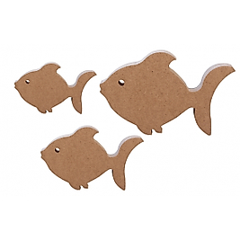 F28 ÜÇLÜ BALIK SET AHŞAP BİBLO