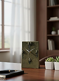 Haki Yeşil Masa Saati MS049