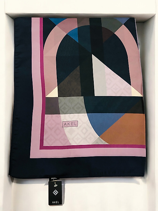 Desenli Alfa Silk Şal Pastel Desen