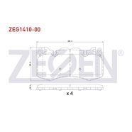 ZEGEN ZEG1410-00 ÖN FREN BALATA MASTER III 2.3DCİ