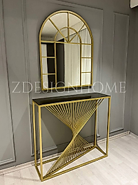 80X100 CM AYNA, 90X30X100 CM DRESUAR GOLD Z-06