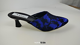 Saten dantel detaylı abiye terlik