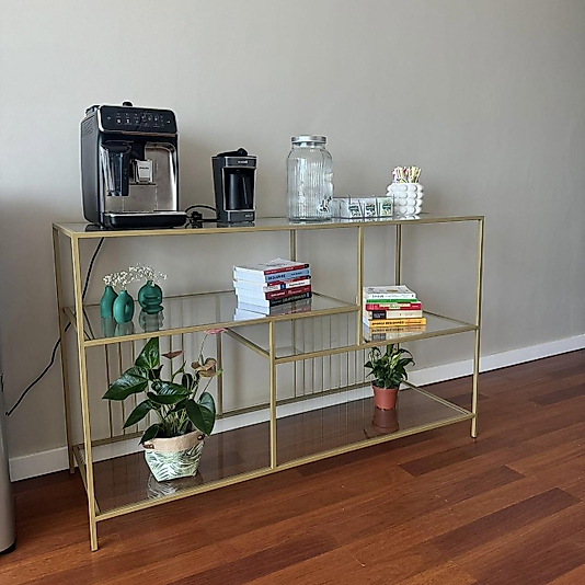 MAT GOLD ÜNİTE ŞEFAF CAM