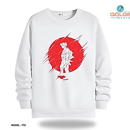 Oyun Karakteri Modeli Bisiklet Yaka Erkek kadın Slimfit Sweatshirt