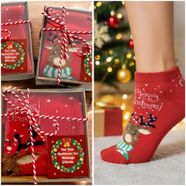 Yeni Yıl Kırmızı Kutulu Çorap
