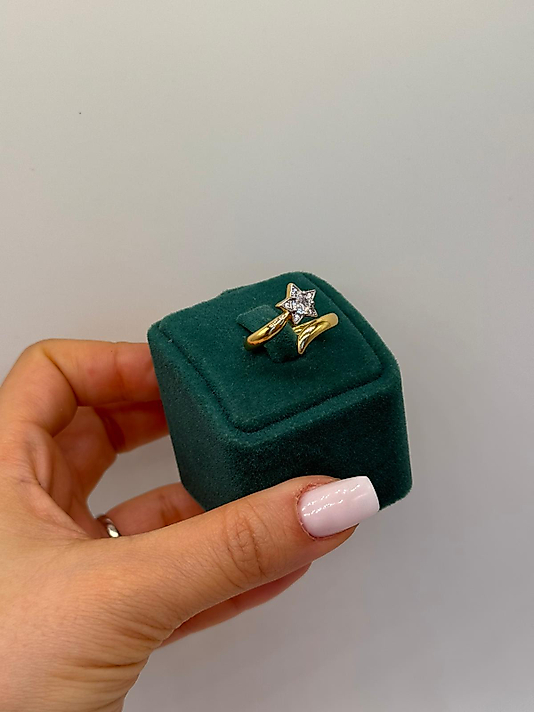 Xuping Stella Twist Altın Kaplama Yüzük