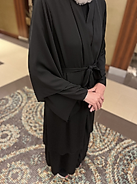 Krep Şifon Abaya