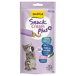 Gimcat Snack Cream Plus Ton Balık Ve Kabaklı Yavru Kedi Ödül Maması 6x15 Gr