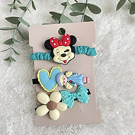 Mickey Mouse Mıdel Bağlama İle Klips Toka