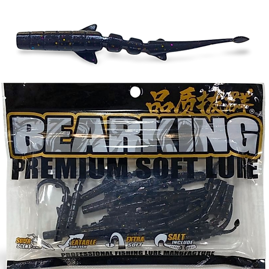 Katta Bearking Lrf Silikon Yem 6,5 cm 20 Adet (Siyah Simli)