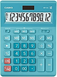 CASIO HESAP MAKİNESİ MASAÜSTÜ GR - 12C - LB - W - DP Yeşil