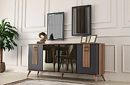 Çok amaçlı KONSOL, %100 MDF ( aynalar dâhil değildir demonte gönderilecek)
