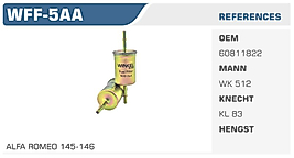 YAKIT FİLTRESİ  FORD FOCUS 1.4 16V -1.6 16V BENZIN FILTRESI