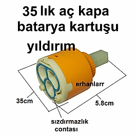 AÇ KAPA BATARYA KARTUŞU BATARYA İÇİ AYAKSIZ 35LIK KARTUŞ KÜÇÜK AYAKSIZ SÜPER