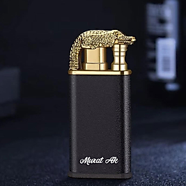 Timsah Figürlü Kişiye Özel Metal Çakmak – İsim & Logo Baskılı