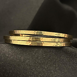 Xuping 14k Kuyumcu Model Gold Çelik Bilezik 3’lü