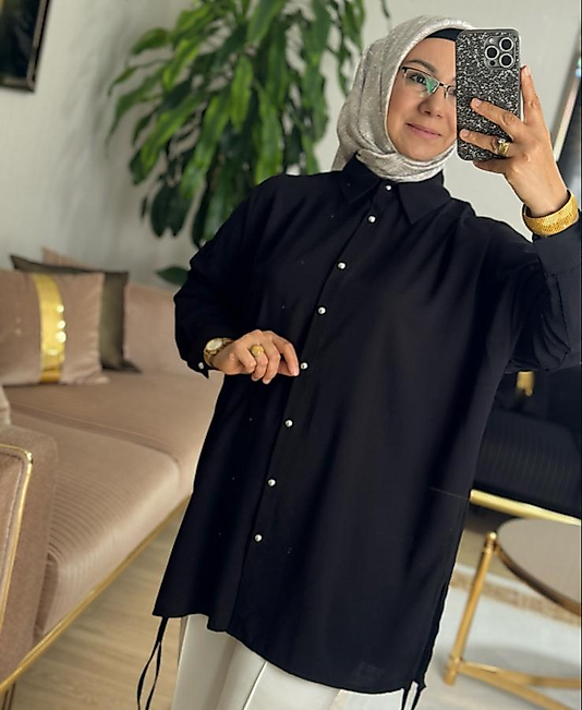 Hüma sultan keten gömlek