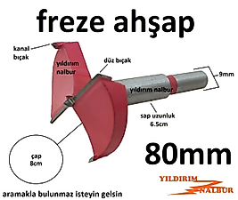 80 MM FREZE MOBİLYA MENTEŞE YUVA AÇMA AHŞAP FREZE TORNA FREZE APARATI 80