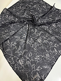 SOFT KETEN EŞARP ÇİÇEK DESEN 09