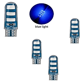 1 TAKIM PROFESSIONAL T10 LED BLUE T10 LED DİPSİZ AMPUL JUMBO II. VERSIYON SERİ MAVİ