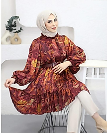 çiçekli  trend tunik