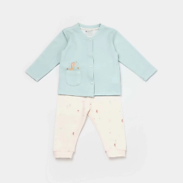 Save The Seahorse Bebek Pijama Takımı Bejmint