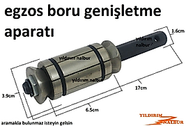 EGZOS BORU GENİŞLETME APARATI EGSOZ ARABA EKSOZ BÜYÜLTME AÇMA