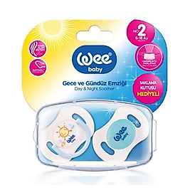 Wee 2'li Gece Gündüz Damaklı Emzik / No:2
