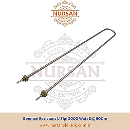 Benmari Rezistans U Tipi Düz Çıkışlı 60 Cm
