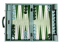 Green Croco Backgammon Board