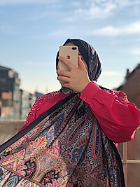 Etnik desen soft pamuk şal