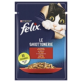 Felix Sığır Etli Pouch Yetişkin Kedi Yaş Mama Konserve 85 Gr.