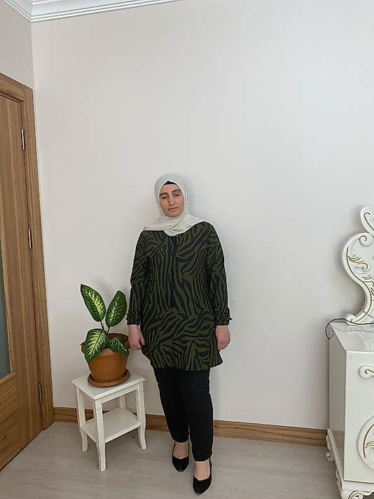 İthal Krep Battal Beden Tunik