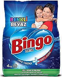 BİNGO MATİK 4 KG RENKLİ VE BEYAZ