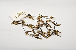 Zara Model Yaprak Model Uzun Zincir Kolye