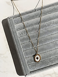 Çelik Vintage Gold Kolye