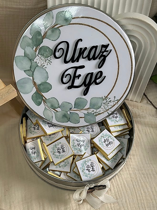 METAL KUTULU CİKOLATA 50 ADET