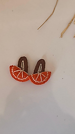 Mandalina Çıt Çıt İkili Toka El Yapımı