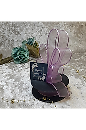 2,5 Cm Şifon Lila Kurdale 20 Mt. Teker Kurdele